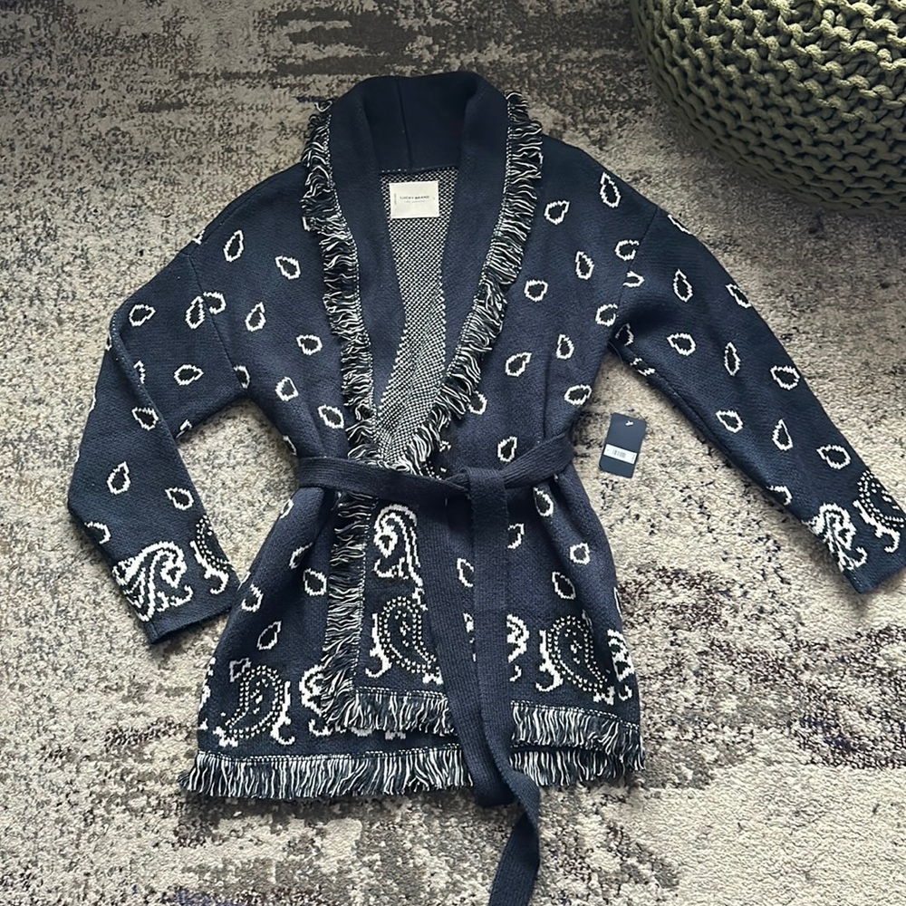 The Lucky Brand Paisley Kimono